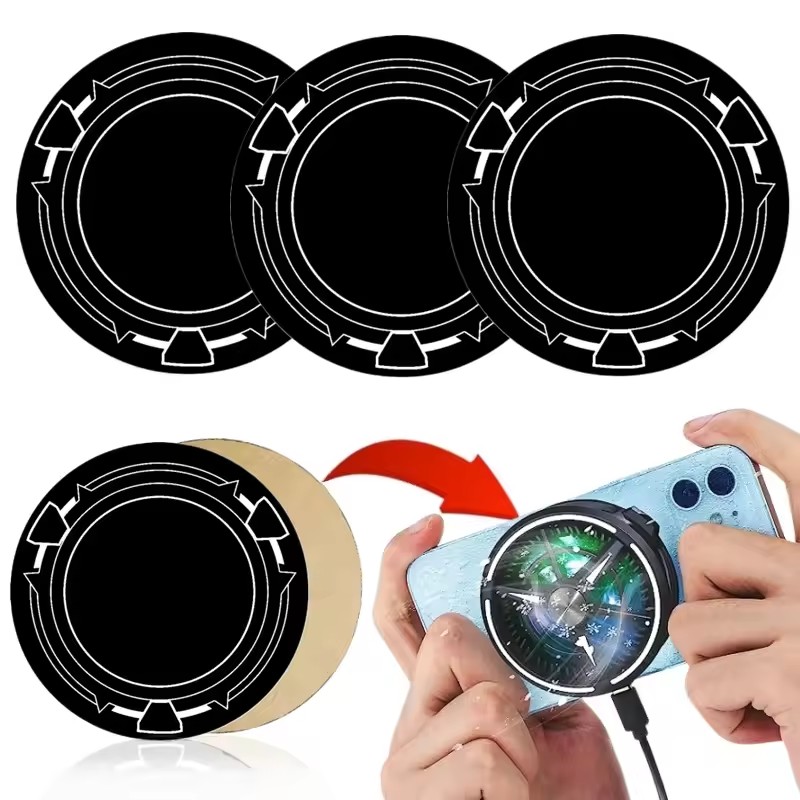 Tablet Accessories Must Have - 60mmメタルプレートリング、MagSafe対応マグネット式車載iPadホルダー用ラジエーター鉄シートステッカー、iPhone、Xiaomi、iPad/タブレットPC用