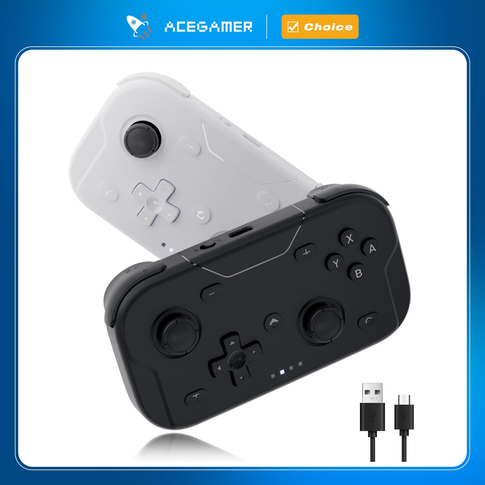 Tablet Gaming Accessories - AceGamer コントローラー ゲームパッド Switch 2/Switch/Switch Lite/PC/Steam用