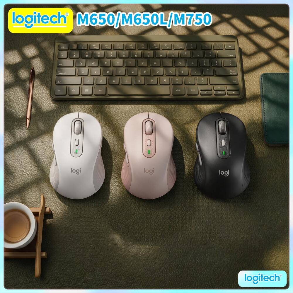 Logitech Tablet Accessories - M750 ブルートゥースマウス 静音クリック スマートホイールスクロール 20ヶ月バッテリー PC