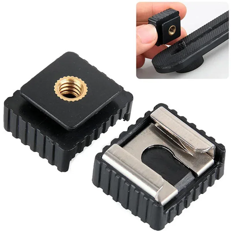 Hotwav Tablet Accessories - フラッシュホットシューブラケット標準ホットシューマウントアダプターから1/4ネジへの変換アダプター、スタジオライトスタンド三脚スピードライト写真撮影アクセサリー用
