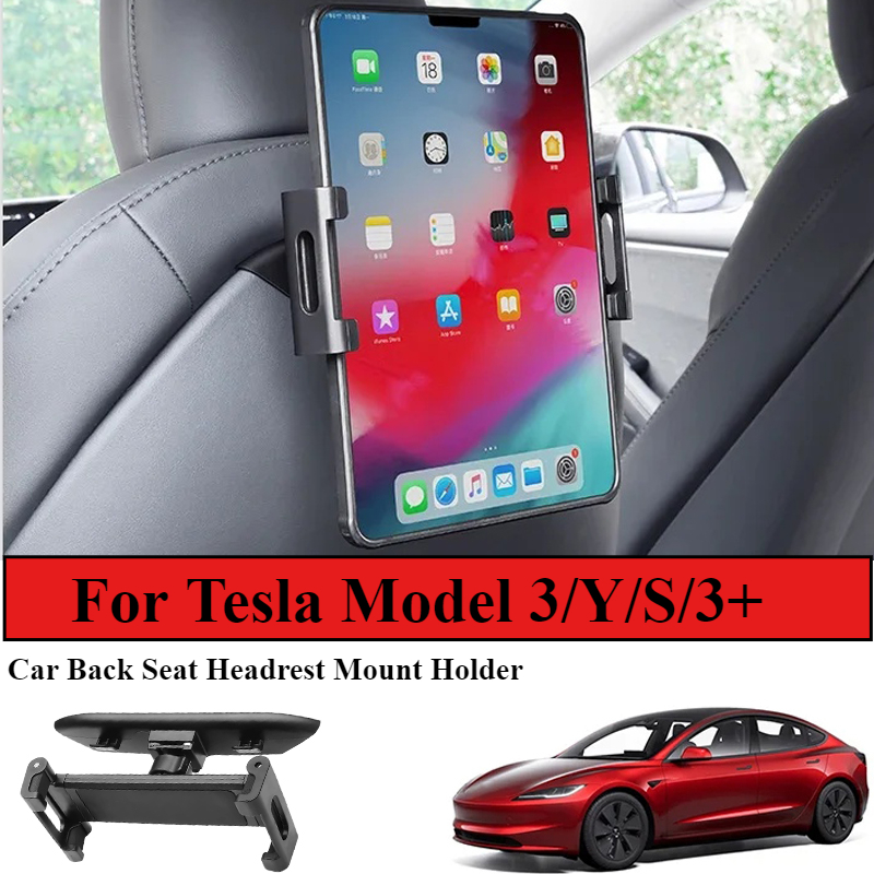 Tablet Accessories Must Have - 車の後部座席用ヘッドレスト,テスラマウント,電話スタンド,360度回転,タブレット,PC,自動車,ハイランド,モデル3,y,s,3, 2022