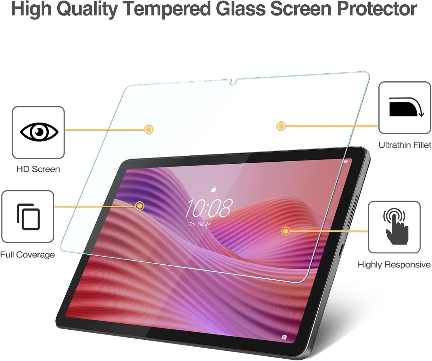 1 個 9H 強化ガラスタブレットスクリーンプロテクター L - Temu Tablet Accessories のレビューと価格