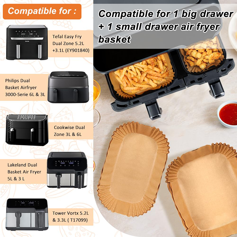 長方形のエアフライヤー,3.2 l,5.3 l,使い捨て,二 - Hotwav Tablet Accessories のレビューと価格
