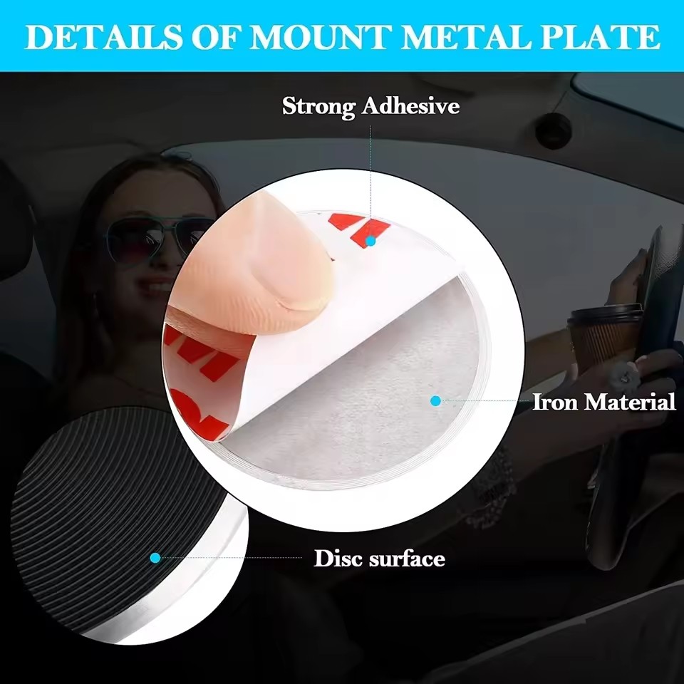 薄い金属プレートディスク、マグネット式車載携帯電話ホルダー用 - Tablet Accessories Must Have のレビューと価格