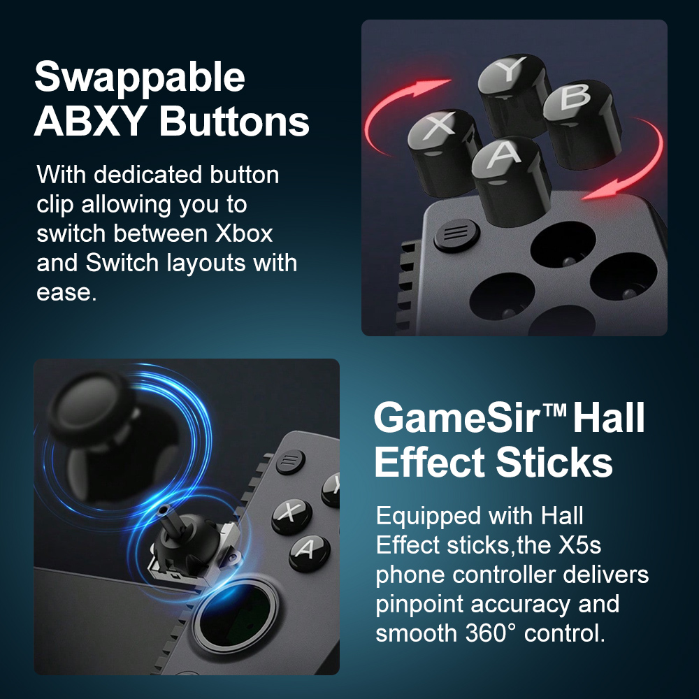 GameSir X5s スマホゲームパッド Android  - Tablet Gaming Accessories のレビューと価格